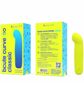 B SWISH - BCUTE CURVE INFINITE CLASSIC VIBRATORE IN SILICONE RICARICABILE GIALLO