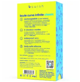 B SWISH - BCUTE CURVE INFINITE CLASSIC VIBRATORE IN SILICONE RICARICABILE GIALLO