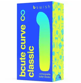 B SWISH - VIBRATEUR RECHARGEABLE BCUTE CURVE INFINITE CLASSIQUE BLEU SILICONE