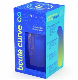 B SWISH - VIBRATEUR RECHARGEABLE EN SILICONE BLEU BCUTE CURVE INFINITE CLASSIC ÉDITION LIMITÉE