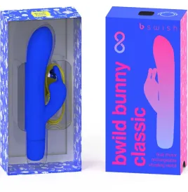 B SWISH - BWILD BUNNY INFINITE CLASSIC VIBRATORE RICARICABILE IN SILICONE BLU