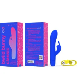 B SWISH - VIBRATEUR RECHARGEABLE CLASSIQUE BWILD BUNNY INFINITE SILICONE BLEU