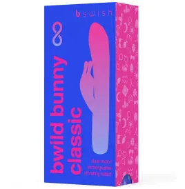 B SWISH - BWILD BUNNY INFINITE KLASSISCHER WIEDERAUFLADBARER VIBRATOR AUS BLAUEM SILIKON
