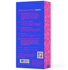 B SWISH - BWILD BUNNY INFINITE CLASSIC VIBRATORE RICARICABILE IN SILICONE BLU