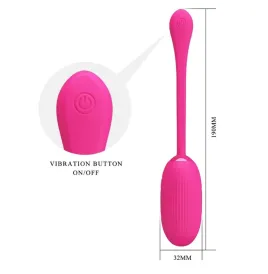 PRETTY LOVE - DOREEN RECHARGEABLE VIBRATING EGG MAGENTA REMOTE CONTROL