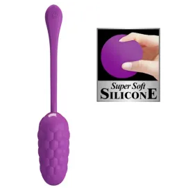 PRETTY LOVE - VIBRATING EGG WITH PURPLE RECHARGEABLE MARINE TEXTURE