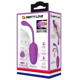 PRETTY LOVE - UOVO VIBRANTE CON TEXTURE MARINA RICARICABILE VIOLA