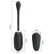 PRETTY LOVE - DOREEN LUXURY RECHARGEABLE VIBRATING EGG BLACK REMOTE CONTROL PRETTY LOVE - DOREEN LUXURY RECHARGEABLE VIBRATING EGG BLACK REMOTE CONTROL