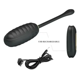 PRETTY LOVE - DOREEN LUXURY UOVO VIBRANTE RICARICABILE NERO TELECOMANDO