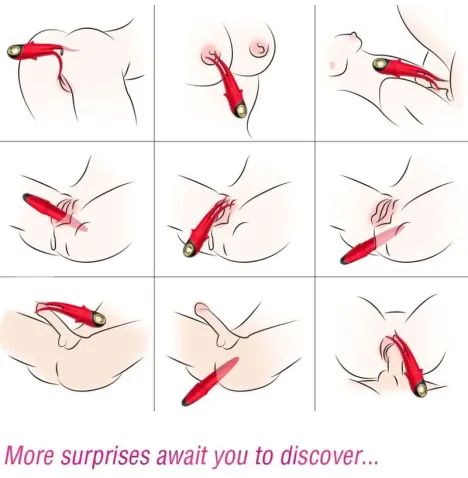 ARMONY - SHADOW VIBRATOR DOPPELKOPF TEASING ROT