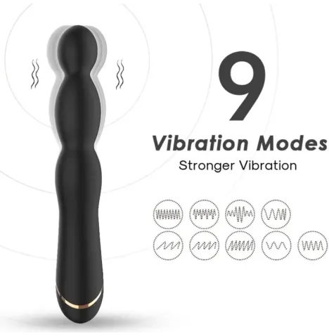 ARMONY - VIBRATORE BAMBU REGOLABILE NERO