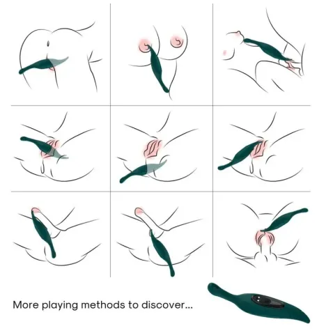 ARMONY - STIMOLATORE E VIBRATORE VERDE FOGLIA