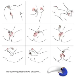 ARMONY - SWEETMOON CLITORIS and G-SPOT SUCTION BLEU