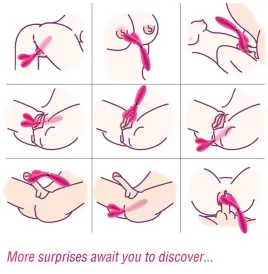 ARMONY - Y-WAND MASSAGER and VIBRATOR DOPPELKOPF FUCHSIA