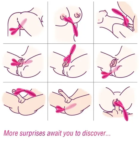 ARMONY - Y-WAND MASSAGER and VIBRATOR DOPPELKOPF FUCHSIA