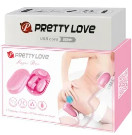 PRETTY LOVE - MAGIC BOX VIBRATIONSKUGEL and ROSA STIMULATOR
