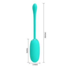 PRETTY LOVE - JULIUS WATERPROOF-RECHARGEABLE VIBRATING EGG AQUA GREEN