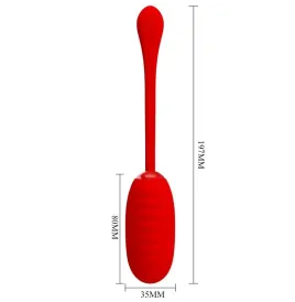 PRETTY LOVE - KIRK RECHARGEABLE VIBRATING EGG RED