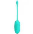 PRETTY LOVE - KIRK RECHARGEABLE VIBRATING EGG AQUA GREEN PRETTY LOVE - KIRK RECHARGEABLE VIBRATING EGG AQUA GREEN