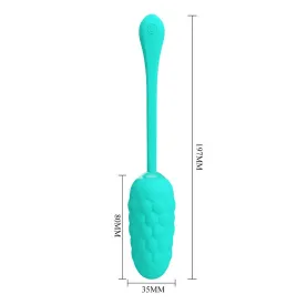 PRETTY LOVE - UOVO VIBRANTE CON TEXTURE MARINA RICARICABILE VERDE ACQUA