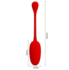 PRETTY LOVE - KNUCKER RED RECHARGEABLE VIBRATING EGG