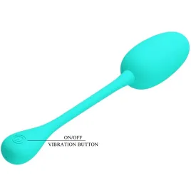 PRETTY LOVE - KNUCKER HUEVO VIBRADOR RECARGABLE VERDE AGUA