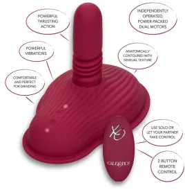 CALEXOTICS - MASSAGGIATORE PILOTA TELECOMANDO DOPPIO MOTORE ROSSO