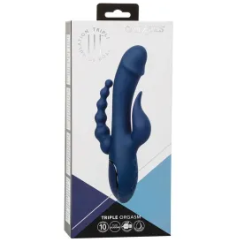 CALEXOTICS - VIBRADOR TRIPLE ORGASM AZUL