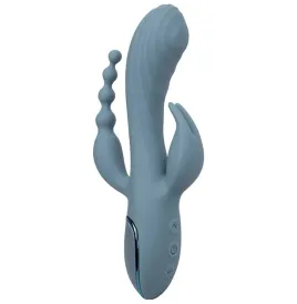 CALEXOTICS - VIBRADOR TRIPLE ÉXTASIS GRIS