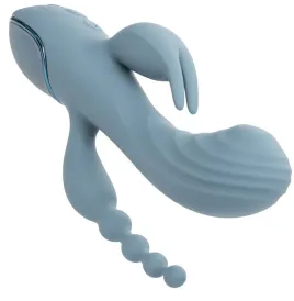 CALEXOTICS - VIBRADOR TRIPLE ÉXTASIS GRIS