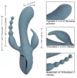 CALEXOTICS - VIBRATOR TRIPLE ECSTASY GRAU CALEXOTICS - VIBRATOR TRIPLE ECSTASY GRAU