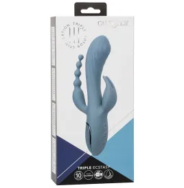 CALEXOTICS - VIBRADOR TRIPLE ÉXTASIS GRIS