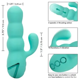 CALEXOTICS - DEL MAR DIVA VIBRATOR RABBIR AQUA GRÜN VON CALIFORNIA DREAMING