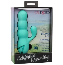 CALEXOTICS - DEL MAR DIVA VIBRATOR RABBIR AQUA GRÜN VON CALIFORNIA DREAMING