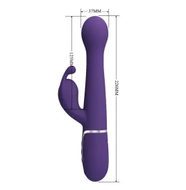 PRETTY LOVE - DEJON RABBIT VIBRATOR 3 IN 1 MULTIFUNKTIONS-LILA