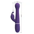 PRETTY LOVE - DEJON VIBRATORE RABBIT 3 IN 1 MULTIFUNZIONE VIOLA