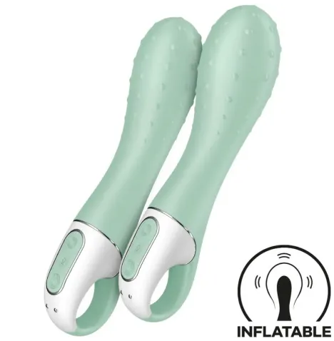 SATISFYER - AIR PUMP VIBRADOR 3 INFLABLE PUNTO G MENTA