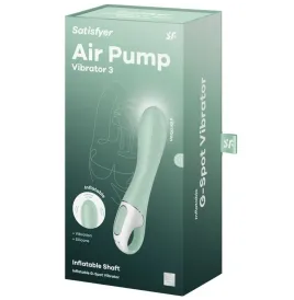 SATISFYER - AIR PUMP VIBRATOR 3 INFLATABLE G POINT MINT