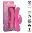 CALEXOTICS - FIRST TIME VIBRATORE CONIGLIO RICARICABILE ROSA CALEXOTICS - FIRST TIME VIBRATORE CONIGLIO RICARICABILE ROSA
