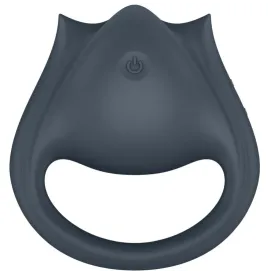 SATISFYER - PERFECT PAIR 2 MULTIVIBRATOR 2 IN 1 PENIS RING AND FINGER STIMULATOR GREY