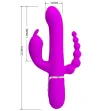 PRETTY LOVE - CAMMY TRIPLE VIBRATEUR MULTIFONCTION 4 EN 1 ROSE PRETTY LOVE - CAMMY TRIPLE VIBRATEUR MULTIFONCTION 4 EN 1 ROSE