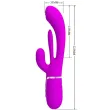 PRETTY LOVE - SHANIA TRIPLE RABBIT VIBRATOR MULTIFUNKTIONS-ROSA PRETTY LOVE - SHANIA TRIPLE RABBIT VIBRATOR MULTIFUNKTIONS-ROSA