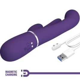 PRETTY LOVE - SHANIA TRIPLE RABBIT VIBRATOR MULTIFUNCTION PURPLE