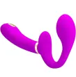 PRETTY LOVE - THUNDERBIRD VIBRADOR DOBLE STRAP-ON CONTROL REMOTO MORADO