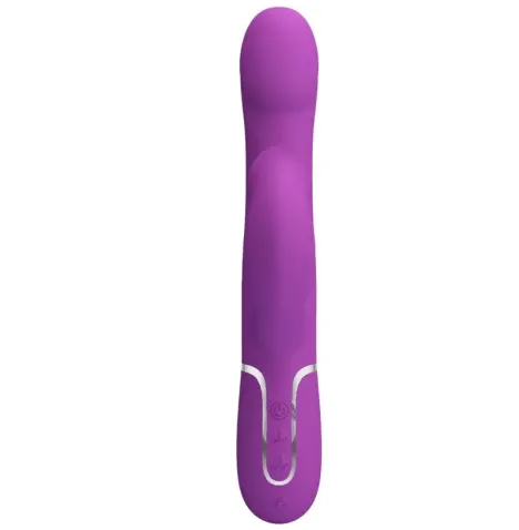 PRETTY LOVE - 4 IN 1 MULTIFUNCTION VIBRATOR and STIMULATOR PURPLE