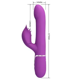 PRETTY LOVE - VIBRADOR and ESTIMULADOR MULTIFUNCIÓN 4 EN 1 MORADO