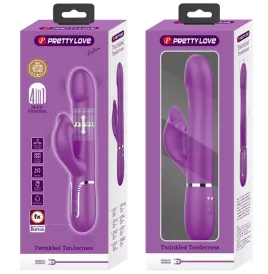 PRETTY LOVE - VIBRADOR and ESTIMULADOR MULTIFUNCIÓN 4 EN 1 MORADO