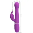 PRETTY LOVE - DEJON 3 IN 1 MULTIFUNCTION RABBIT VIBRATOR PURPLE PRETTY LOVE - DEJON 3 IN 1 MULTIFUNCTION RABBIT VIBRATOR PURPLE