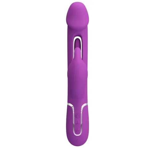 PRETTY LOVE - KAMPAS VIBRATEUR LAPIN MULTIFONCTION 3 EN 1 VIOLET