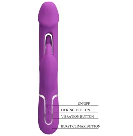 PRETTY LOVE - KAMPAS 3 IN 1 MULTIFUNKTIONS-RABBIT-VIBRATOR LILA